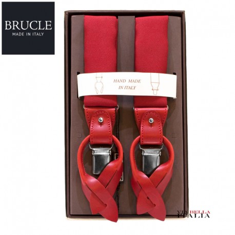 BRUCLE - BRETELLE UOMO FORMALI SETA HAND MADE IN ITALY