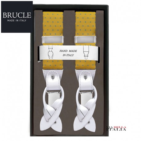 BRUCLE - BRETELLE UOMO FORMALI SETA HAND MADE IN ITALY