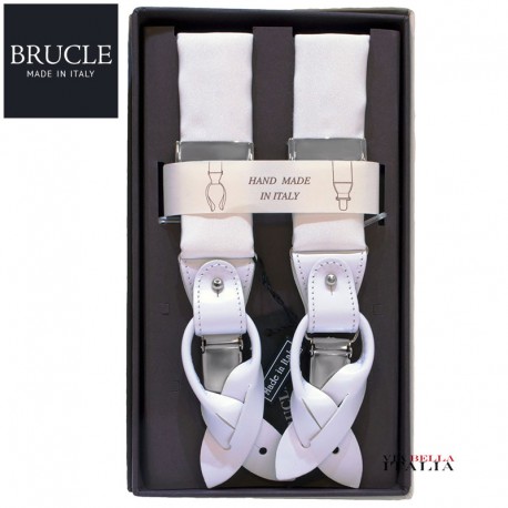 BRUCLE - BRETELLE UOMO FORMALI SETA HAND MADE IN ITALY