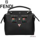 【FENDI】Kan I leather cross-body bag