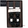 BRUCLE - BRETELLE UOMO HAND MADE IN ITALY NERO FANTASIA
