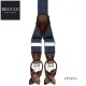 BRUCLE - BRETELLE UOMO HAND MADE IN ITALY JEANS BLUE