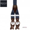 BRUCLE - BRETELLE UOMO HAND MADE IN ITALY JEANS BLUE