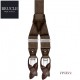 BRUCLE - BRETELLE UOMO HAND MADE IN ITALY JEANS MARRONE