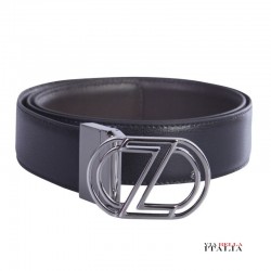 【Z. ZEGNA】リバーシブル ロゴ レザーベルト