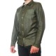 【Maledetti Toscani】CAMICIA BOTTONI PELLE