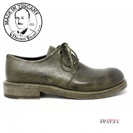 【Maledetti Toscani】CAMICIA BOTTONI TESSUTO E PELLE