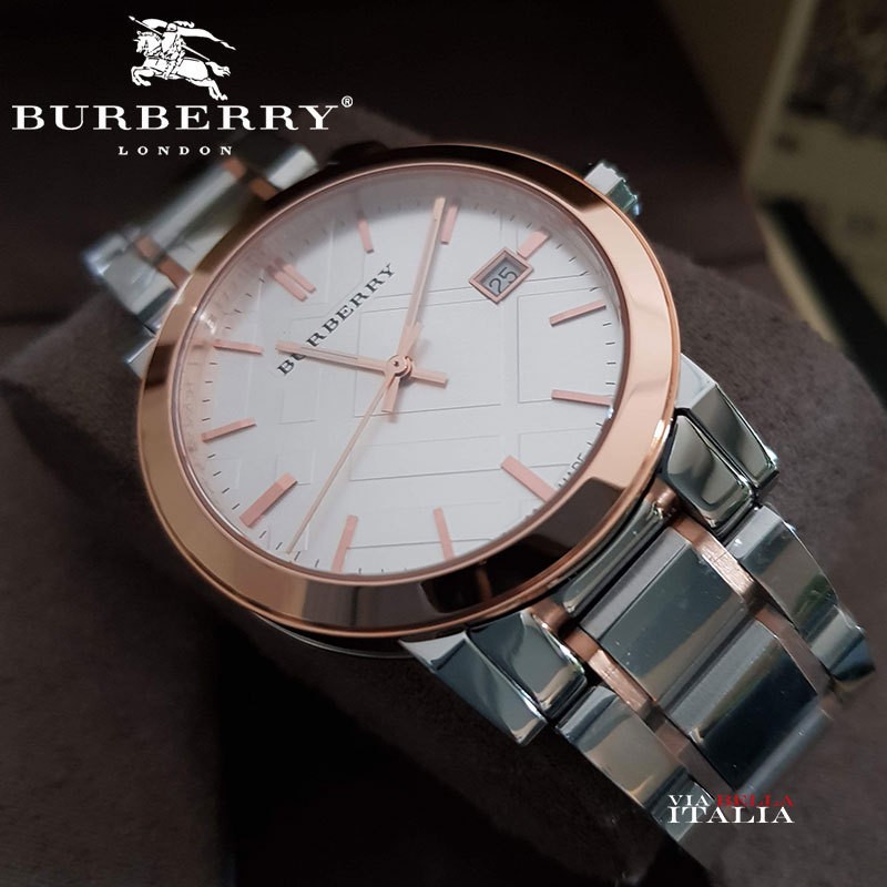 burberry two tone watch