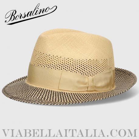 【Borsalino】Treccia Canapa ミディウムプリム
