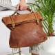 【MARNI】 BORSA TRUNK IN PELLE SPAZZOLATA TRICOLORE