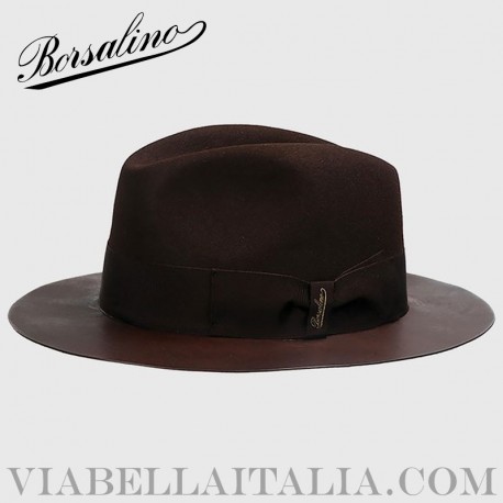 【Borsalino】Treccia Canapa ミディウムプリム