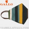 【Gallo】LA RINA MASK IN POLIESTERE FANTASIA RIGHE MULTICOLOR