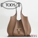 【TOD'S】LEATHER BUCKET BAG MICRO - LIGHT BLUE
