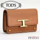 【TOD'S】LEATHER WALLET - B ROWN