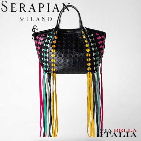 SERAPIAN MILANO - BORSA SECRET MINI IN MOSAICO