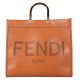 FENDI - BORSA SHOPPER SUNSHINE LARGE IN PELLE CON LOGO