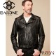 【BARONE FIRENZE】CHIODO DI PELLE CON CINTURA