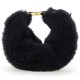 MAX MARA RUNWAY - TEDDY FABRIC WRIST CLUTCH BAG