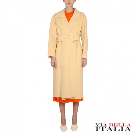 SPORTMAX - VIRGIN WOOL COAT WITH BELT