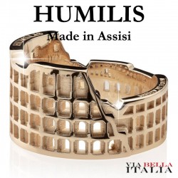 HUMILIS ANELLO ITER ROMA COLOSSEO IN ARGENTO