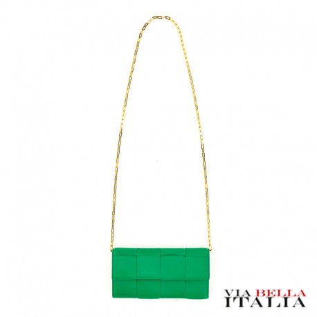 【BOTTEGA VENETA】CASSETTE WALLET WITH CHAIN