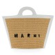 MARNI - LOGO WOVEN RAFFIA SMALL TOTE BAG