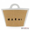 MARNI- BORSA TROPICALIA SMALL IN PELLE E RAFIA CON TRACOLLA