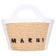 MARNI - LOGO WOVEN RAFFIA SMALL TOTE BAG