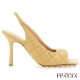 【BOTTEGA VENETA】QUILTED LEATHER SLINGBACK PADDED SANDAL