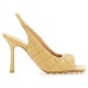 【BOTTEGA VENETA】QUILTED LEATHER SLINGBACK PADDED SANDAL