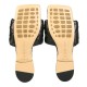 【BOTTEGA VENETA】THE LIDO FLAT LEATHER SANDAL WITH SQUARE TOE