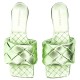 【BOTTEGA VENETA】THE LIDO FLAT LEATHER SANDAL WITH SQUARE TOE