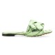 【BOTTEGA VENETA】THE LIDO FLAT LEATHER SANDAL WITH SQUARE TOE
