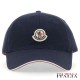 MONCLER CAPPELLO DA BASEBALL IN COTONE CON PATCH LOGO