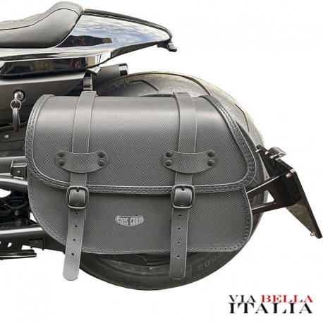 Rev Prog | Leather saddlebag for Harley-Davidson
