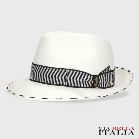 BORSALINO - Federico Panama Fine cinta chevron