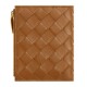 【BOTTEGA VENETA】LEATHER BI-FOLD WALLET WITH ZIPPER SMALL