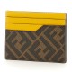 FENDI - PORTACARTE FF IN PELLE