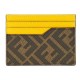 FENDI - PORTACARTE FF IN PELLE