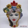Ceramica di Caltaginone Testa di Moro H 27 CM Queen