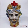 Ceramica di Caltaginone Testa di Moro H 27 CM King