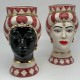 Ceramica di Caltaginone Coppia Testa di Moro Token