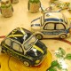 カルタジローネ陶器 フィアット500 イタリア市警察パトカー