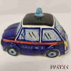 カルタジローネ陶器 フィアット500 イタリア軍警察パトカー