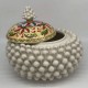 Caltaginone ceramic Pigna Biscuit jar H 23cm