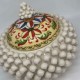 Caltaginone ceramic Pigna Biscuit jar H 23cm