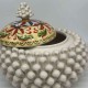 Caltaginone ceramic Pigna Biscuit jar H 23cm