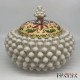Caltaginone ceramic Pigna Biscuit jar H 23cm