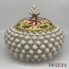 Caltaginone ceramic Pigna Biscuit jar H 23cm