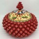 Caltaginone ceramic Pigna Biscuit jar H 23cm